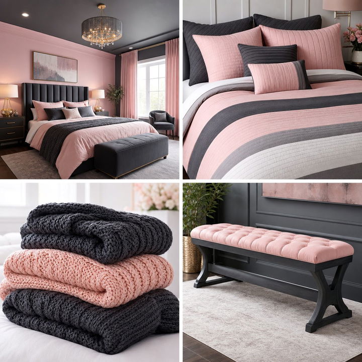30 Chic Charcoal and Blush Bedroom Ideas for Modern Homes