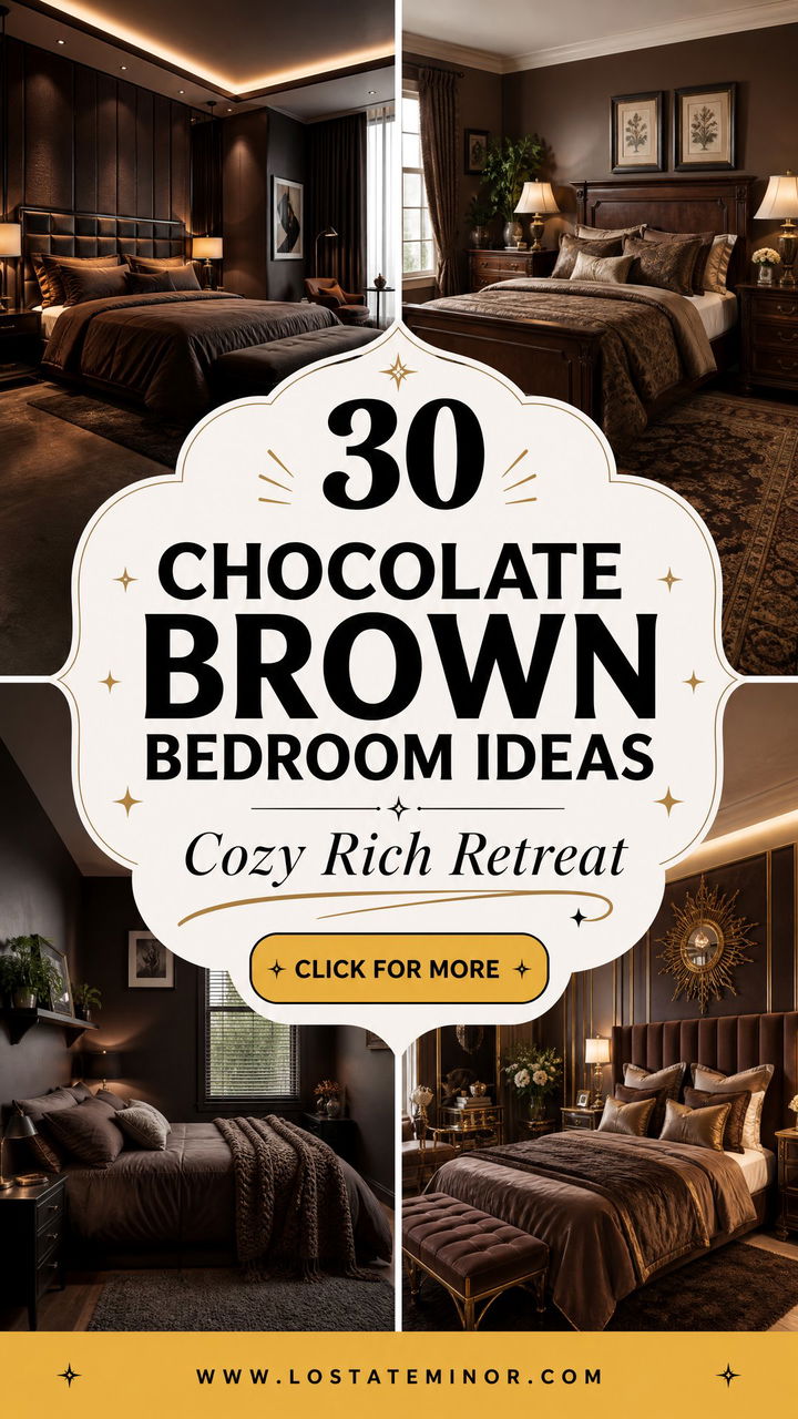 30 Chocolate Brown Bedroom Ideas for a Cozy Rich Retreat - 30 Chocolate Brown Bedroom Ideas for a Cozy, Rich Retreat