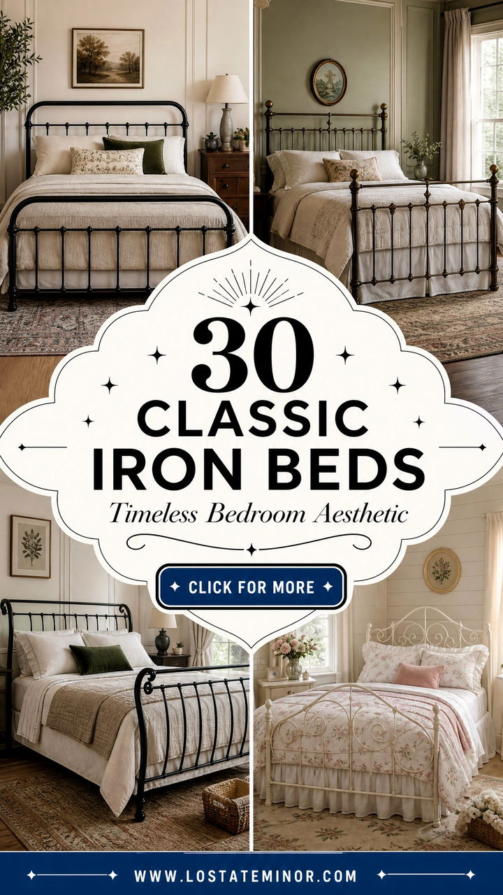 30 Classic Bedroom Iron Beds for a Timeless Aesthetic - 30 Classic Bedroom Iron Beds for a Timeless Aesthetic
