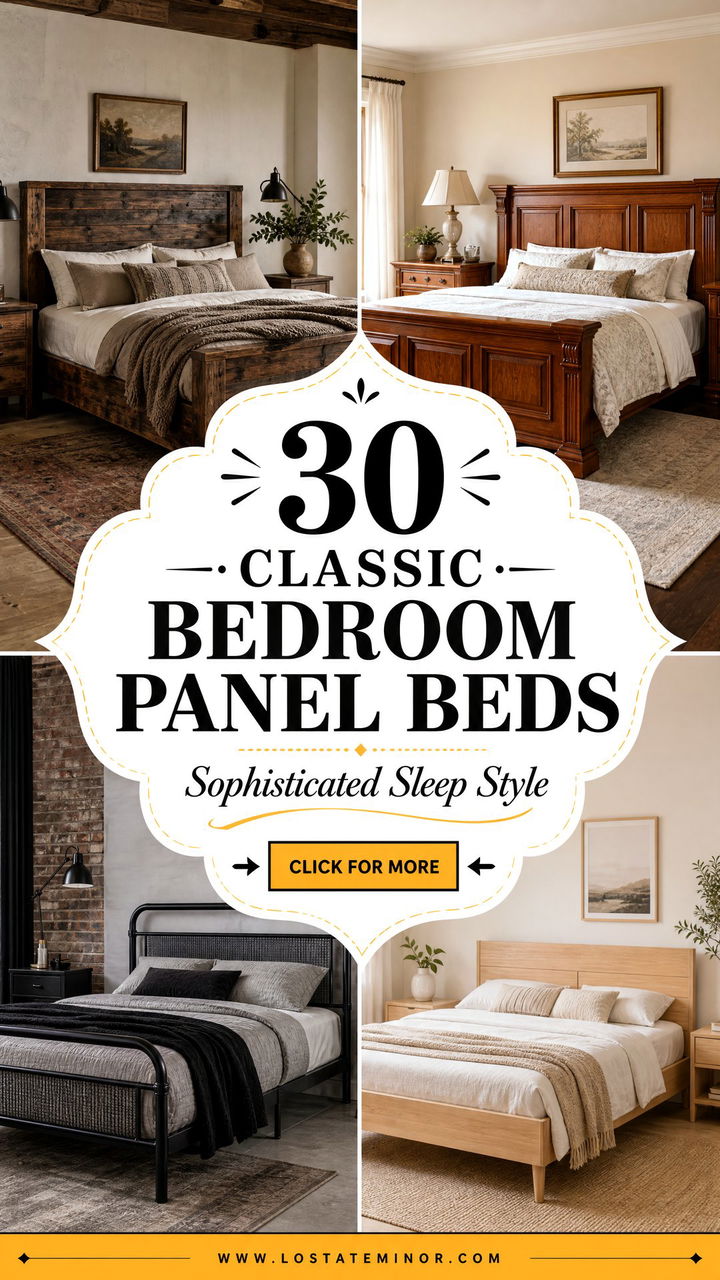 30 Classic Bedroom Panel Beds for a Sophisticated Look - 30 Classic Bedroom Panel Beds for a Sophisticated Look