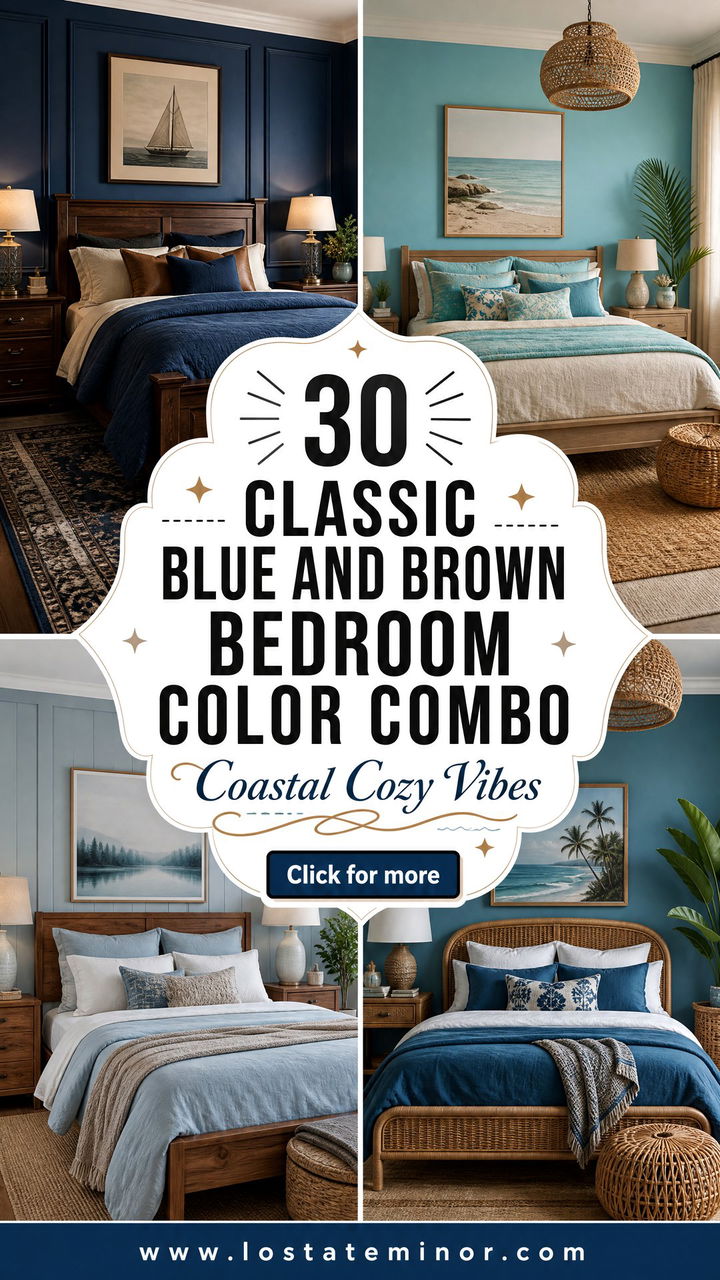 30 Classic Blue and Brown Bedroom Color Combo Inspiration - 30 Classic Blue and Brown Bedroom Color Combo Inspiration