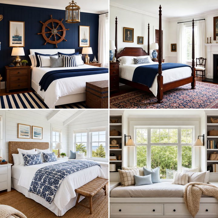 30 Classic New England Bedroom Ideas for Coastal Style