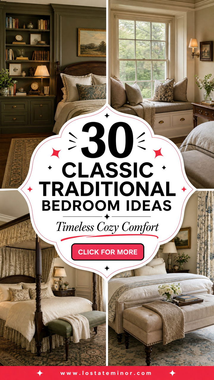 30 Classic Traditional Bedroom Ideas for Timeless Comfort - 30 Classic Traditional Bedroom Ideas for Timeless Comfort