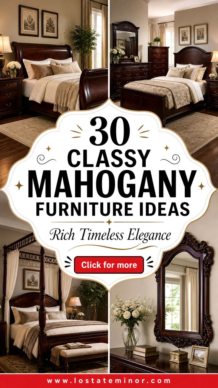 30 Classy Bedroom Mahogany Furniture Ideas for Elegance - 30 Classy Bedroom Mahogany Furniture Ideas for Elegance