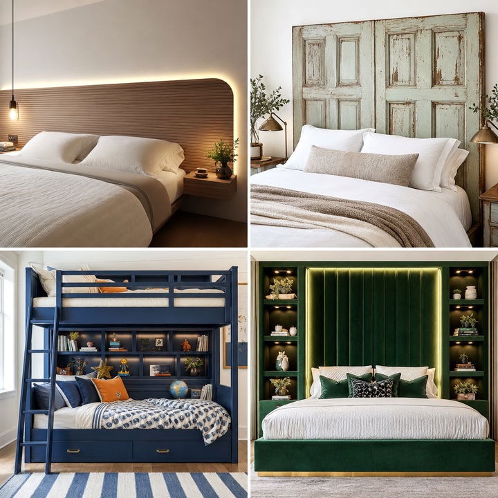 30 Clever Bedroom Bookcase Headboards for Extra Storage