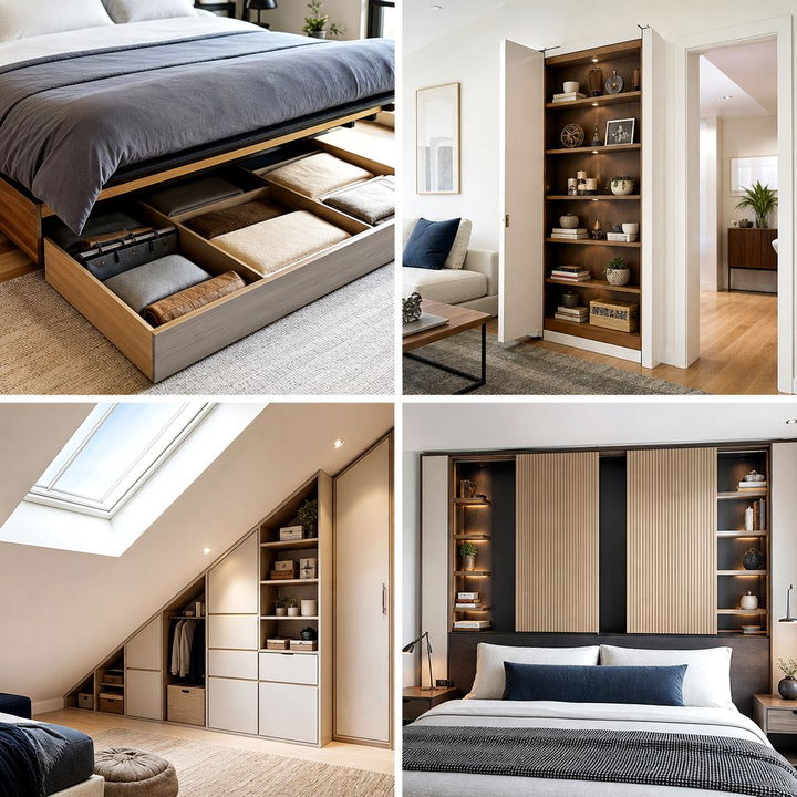 30 Clever Bedroom Concealed Storage Ideas to Hide Clutter