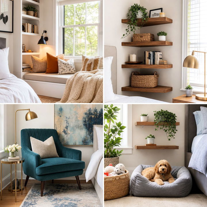30 Clever Bedroom Corner Ideas to Use Every Inch of Space