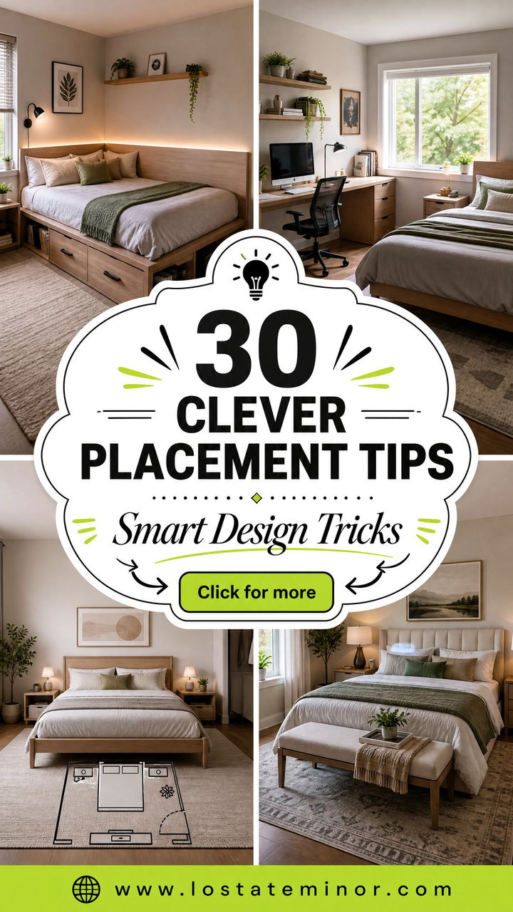 30 Clever Bedroom Furniture Placement Tips and Design Tricks - 30 Clever Bedroom Furniture Placement Tips and Design Tricks