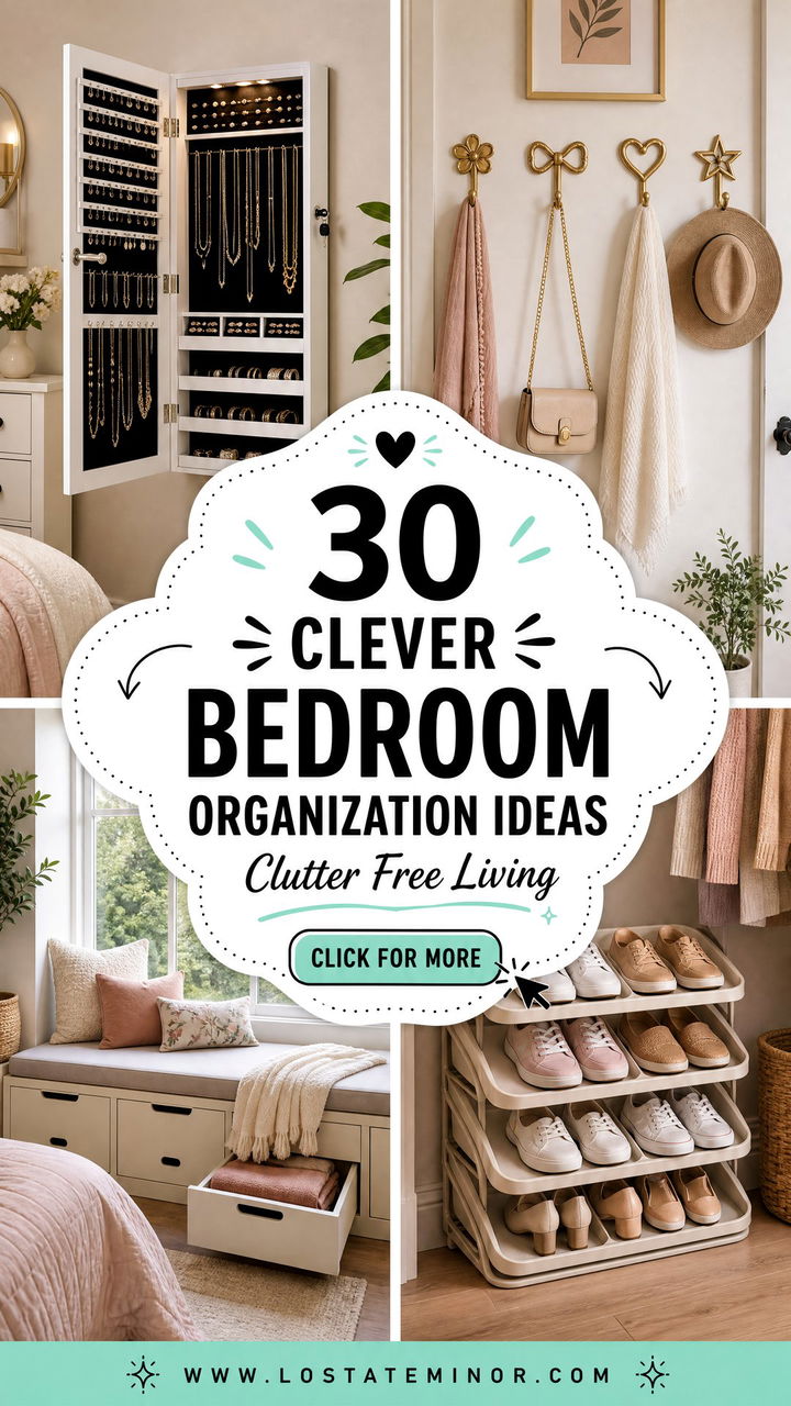 30 Clever Bedroom Organization Ideas for a Clutter-Free Space - 30 Clever Bedroom Organization Ideas for a Clutter-Free Space