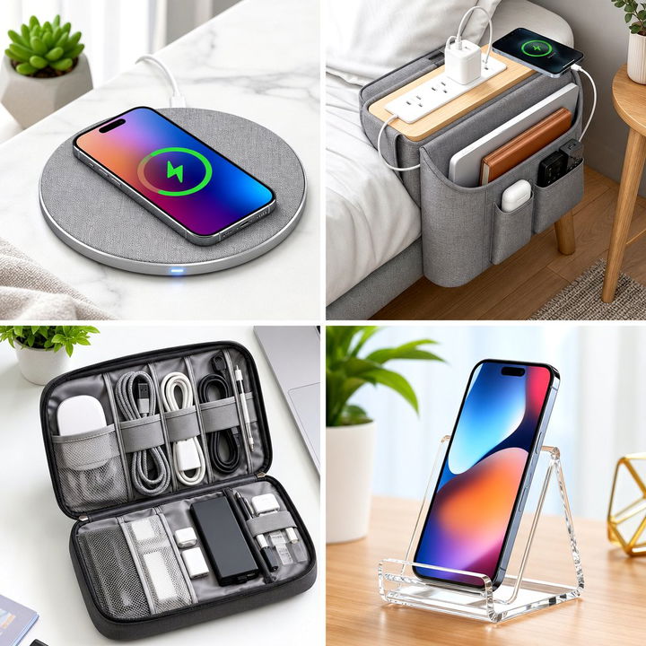 30 Clever Bedroom Phone Chargers for a Clutter-Free Night