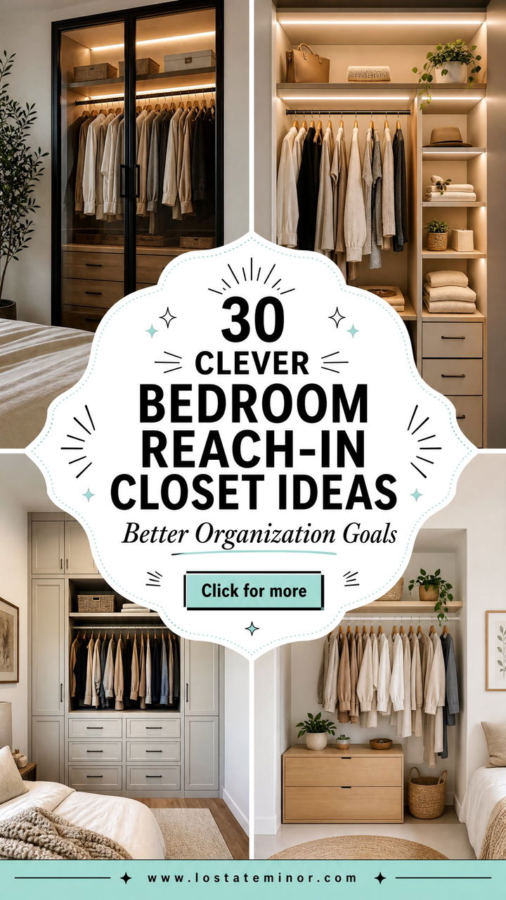 30 Clever Bedroom Reach-in Closet Ideas for Better Organization - 30 Clever Bedroom Reach-in Closet Ideas for Better Organization