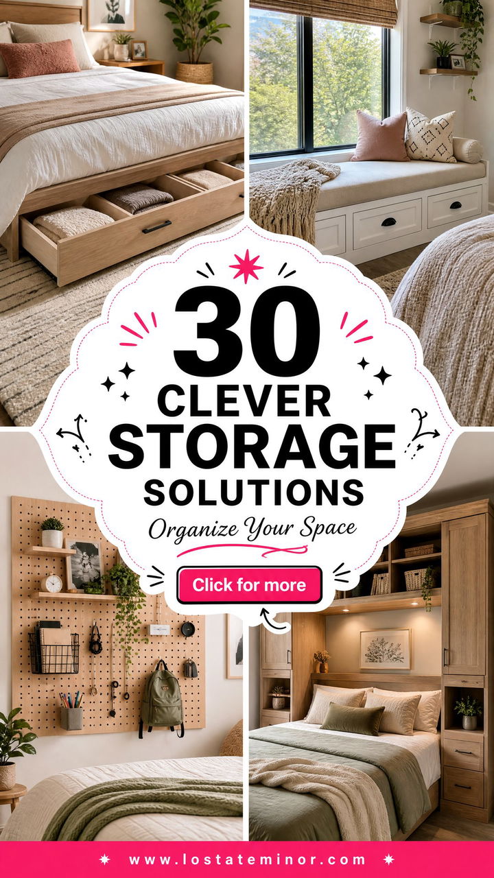 30 Clever Bedroom Storage Solutions to Organize Your Space - 30 Clever Bedroom Storage Solutions to Organize Your Space