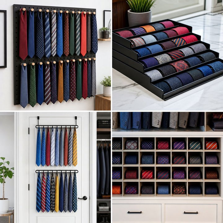 30 Clever Bedroom Tie Storage Ideas for Organized Closets