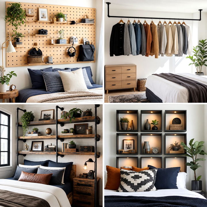 30 Clever Bedroom Wall Storage Ideas to Save More Space