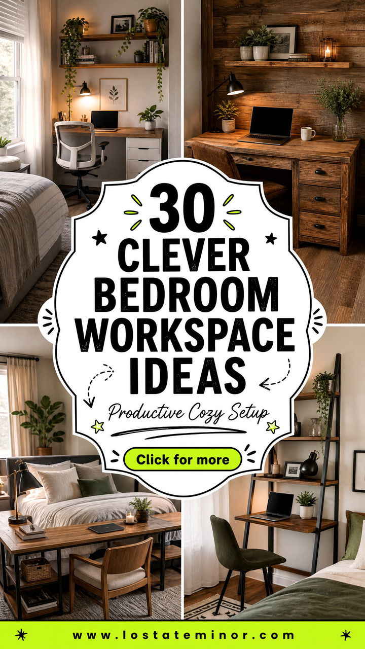 30 Clever Bedroom Workspace Ideas for a Productive Room - 30 Clever Bedroom Workspace Ideas for a Productive Room