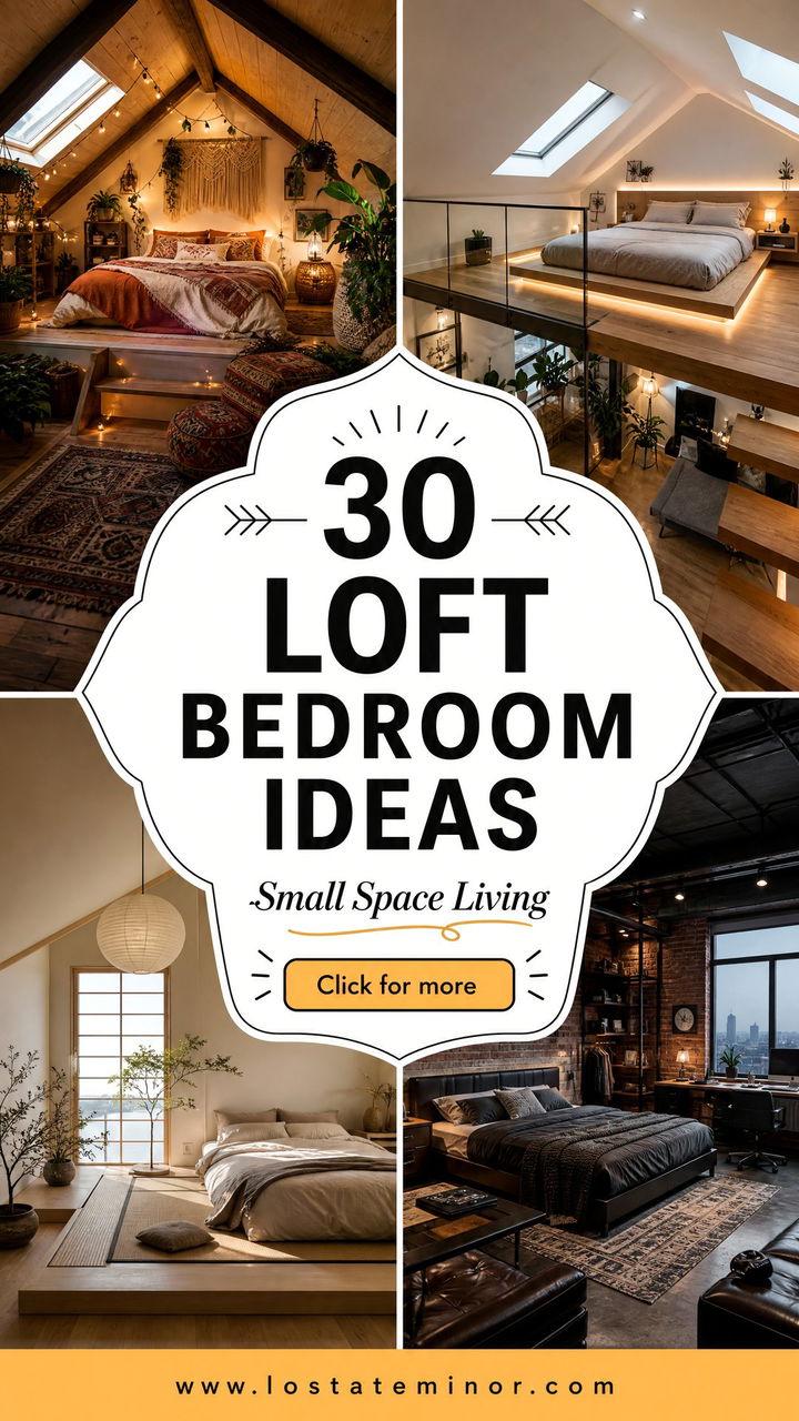 30 Clever Loft Bedroom Ideas for Small Space Living - 30 Clever Loft Bedroom Ideas for Small Space Living