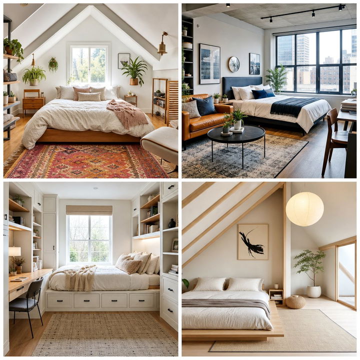 30 Clever Loft Bedroom Ideas for Small Space Living