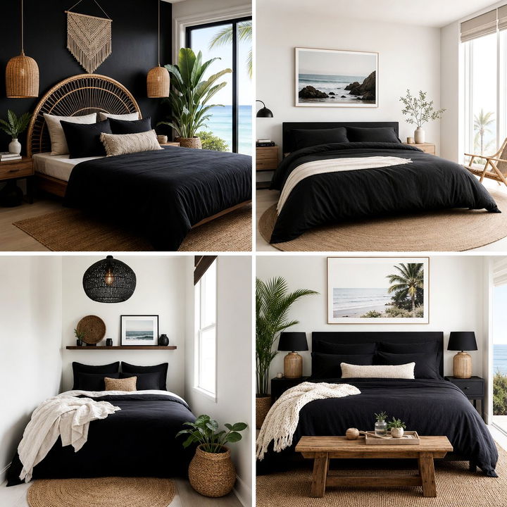 30 Coastal Black Bedroom Ideas for a Sophisticated Look