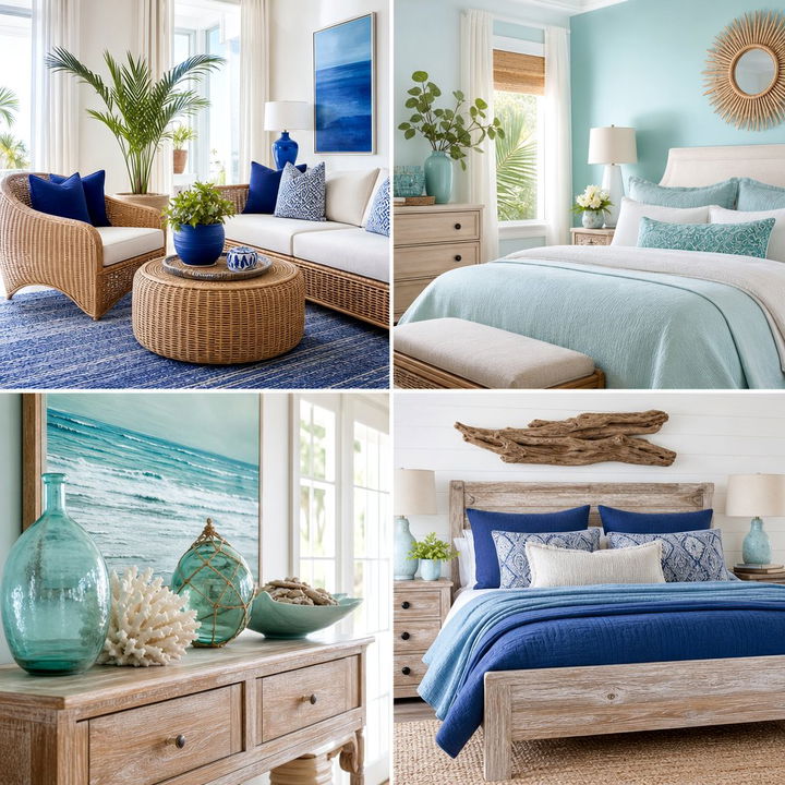 30 Coastal Blue Bedroom Ideas for a Calm Nautical Room