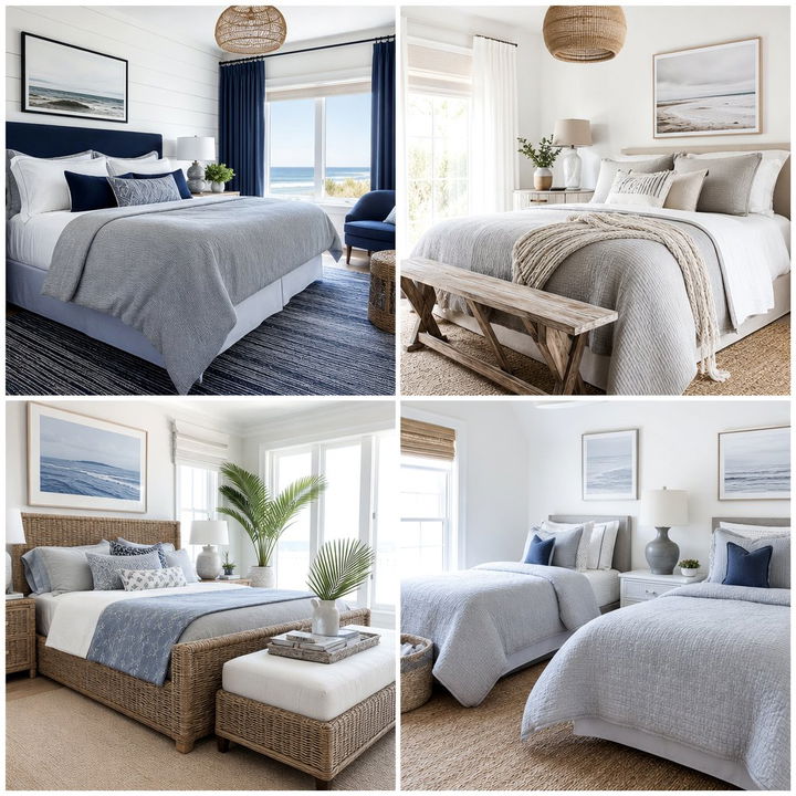30 Coastal Gray Bedroom Ideas for a Serene Beachfront Look
