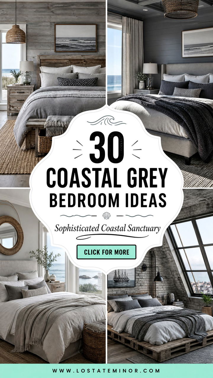 30 Coastal Grey Bedroom Ideas for a Sophisticated Sanctuary - 30 Coastal Grey Bedroom Ideas for a Sophisticated Sanctuary