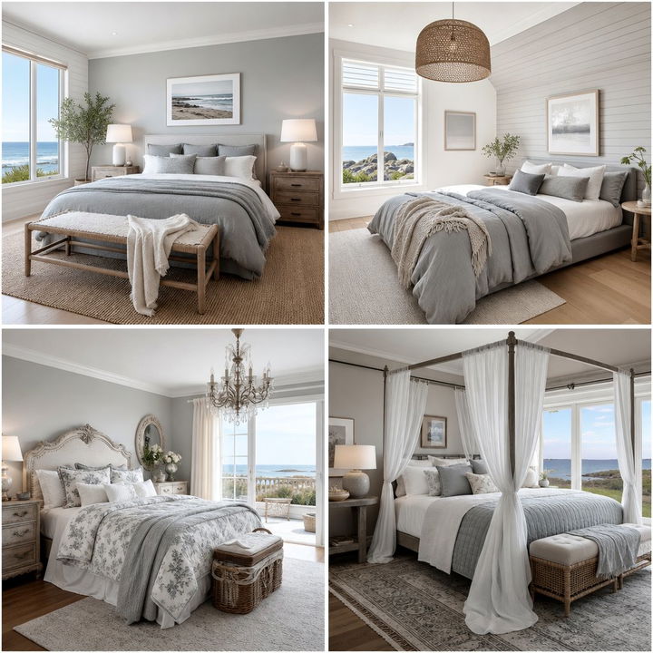 30 Coastal Grey Bedroom Ideas for a Sophisticated Sanctuary
