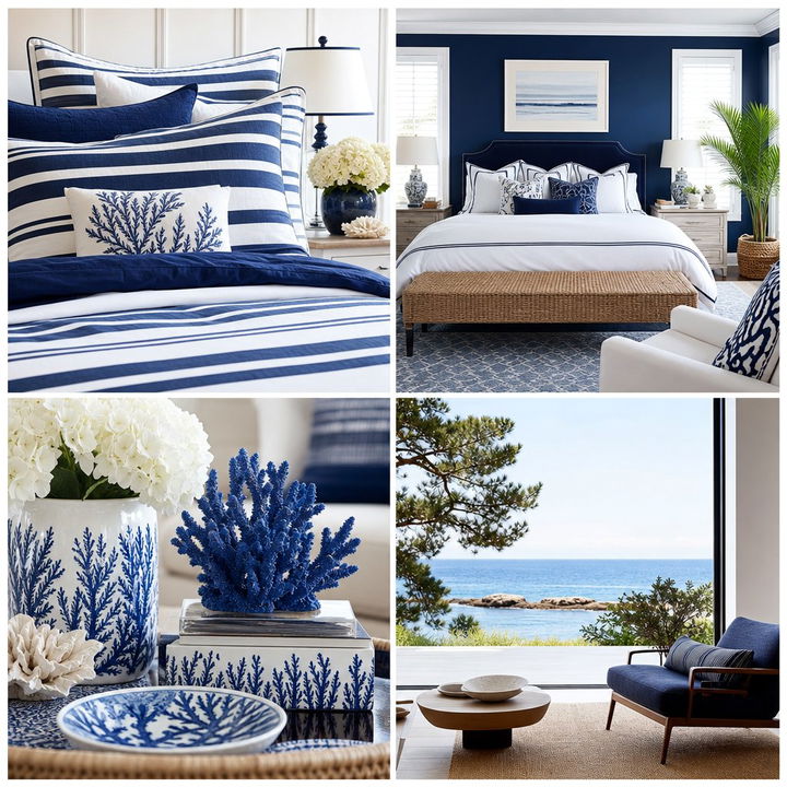 30 Coastal Navy Bedroom Ideas for a Classic Seafaring Look