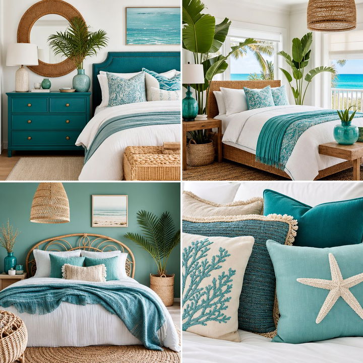 30 Coastal Teal Bedroom Ideas for Vibrant Ocean-Inspired Decor