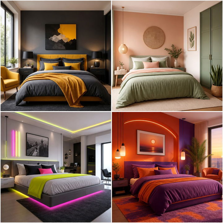 30 Color Block Bedroom Ideas for a Vibrant, Trendy Home