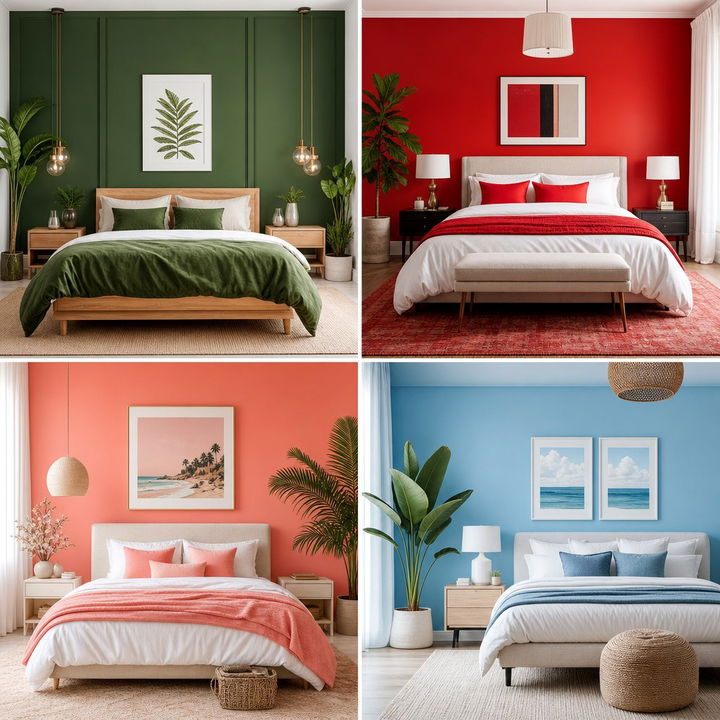 30 Colorful Bedroom Accent Wall Ideas to Brighten Your Room