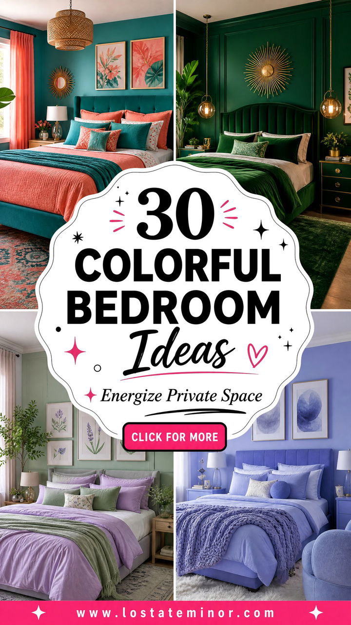 30 Colorful Bedroom Ideas to Energize Your Private Space - 30 Colorful Bedroom Ideas to Energize Your Private Space