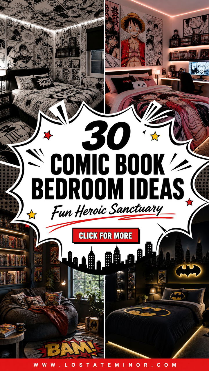 30 Comic Book Bedroom Ideas for a Fun Heroic Sanctuary - 30 Comic Book Bedroom Ideas for a Fun, Heroic Sanctuary