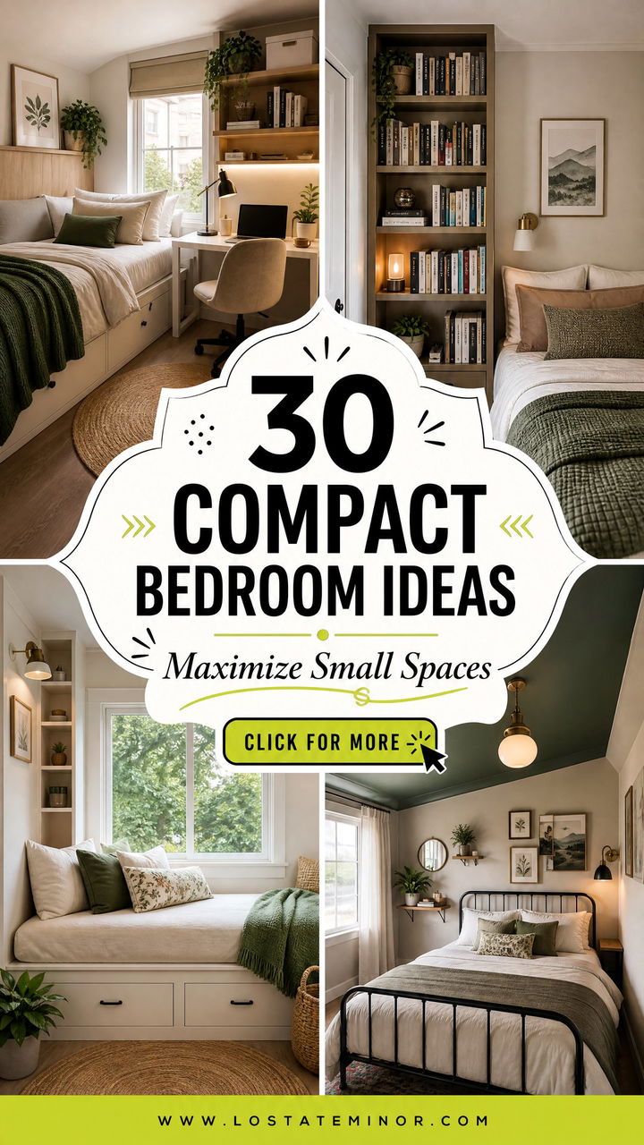 30 Compact Bedroom Ideas to Maximize Your Small Living Space - 30 Compact Bedroom Ideas to Maximize Your Small Living Space