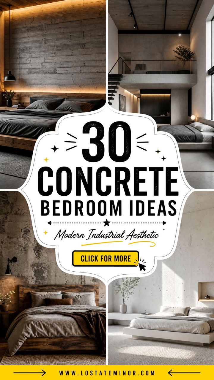 30 Concrete Bedroom Ideas for a Modern Industrial Aesthetic - 30 Concrete Bedroom Ideas for a Modern Industrial Aesthetic