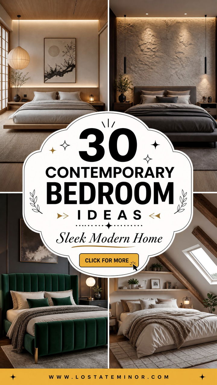 30 Contemporary Bedroom Ideas for a Sleek and Modern Home - 30 Contemporary Bedroom Ideas for a Sleek and Modern Home
