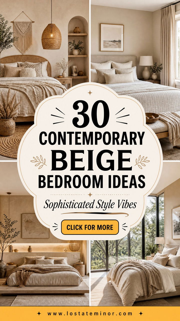 30 Contemporary Beige Bedroom Ideas for Sophisticated Style - 30 Contemporary Beige Bedroom Ideas for Sophisticated Style