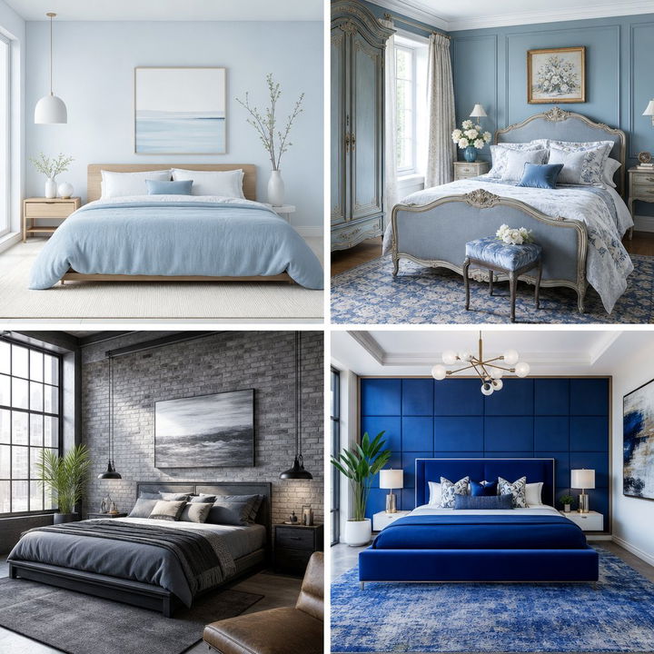30 Cool Blue Bedroom Ideas for a Calming and Peaceful Sleep