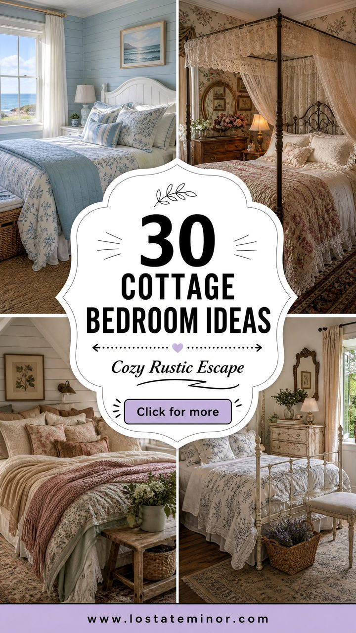 30 Cottage Bedroom Ideas for a Cozy and Rustic Escape - 30 Cottage Bedroom Ideas for a Cozy and Rustic Escape