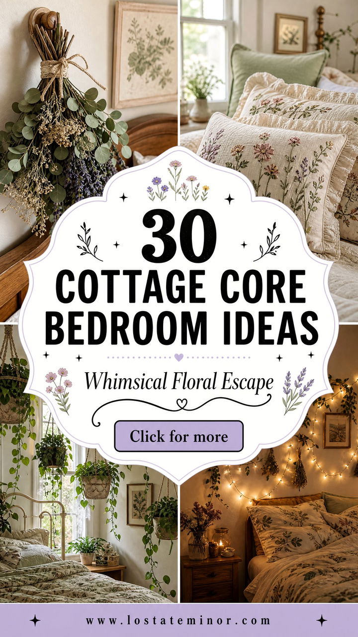 30 Cottage Core Bedroom Ideas for a Whimsical Floral Escape - 30 Cottage Core Bedroom Ideas for a Whimsical Floral Escape