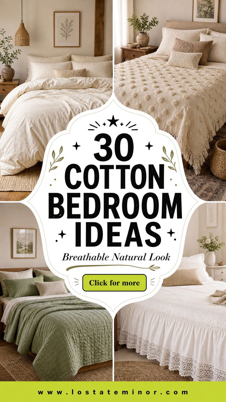 30 Cotton Bedroom Ideas for a Breathable and Natural Look - 30 Cotton Bedroom Ideas for a Breathable and Natural Look