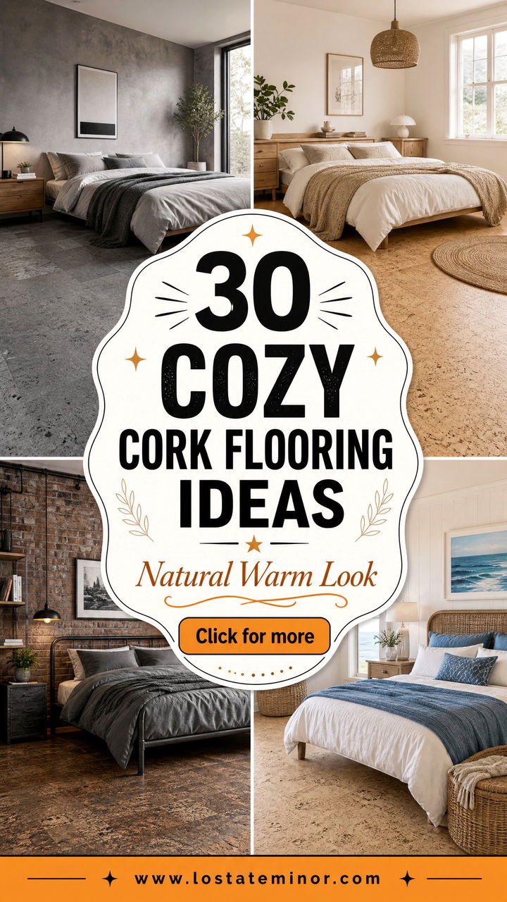 30 Cozy Bedroom Cork Flooring Ideas for a Natural Look - 30 Cozy Bedroom Cork Flooring Ideas for a Natural Look