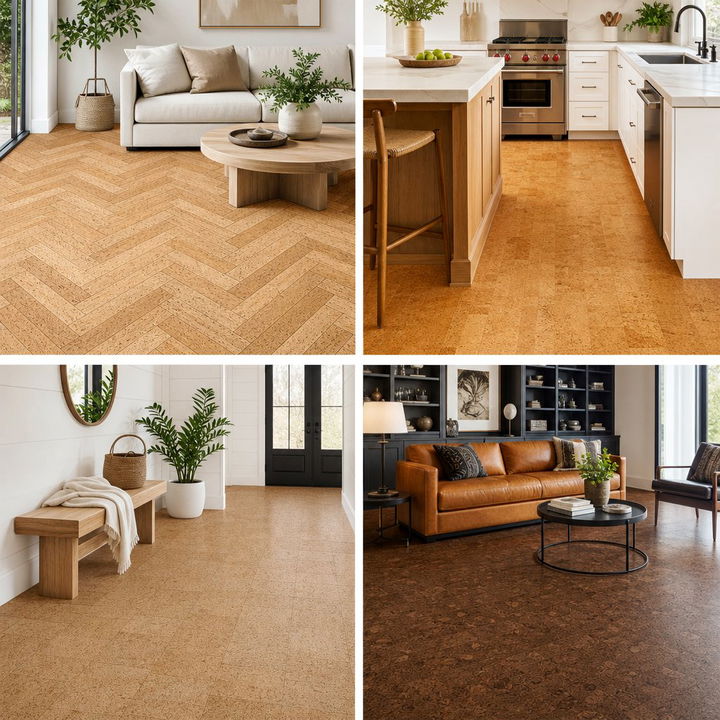 30 Cozy Bedroom Cork Flooring Ideas for a Natural Look