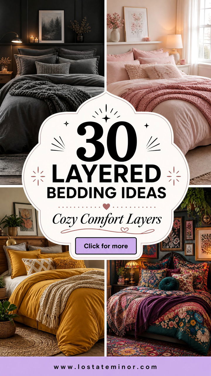 30 Cozy Bedroom Layered Bedding Ideas for Extra Comfort - 30 Cozy Bedroom Layered Bedding Ideas for Extra Comfort