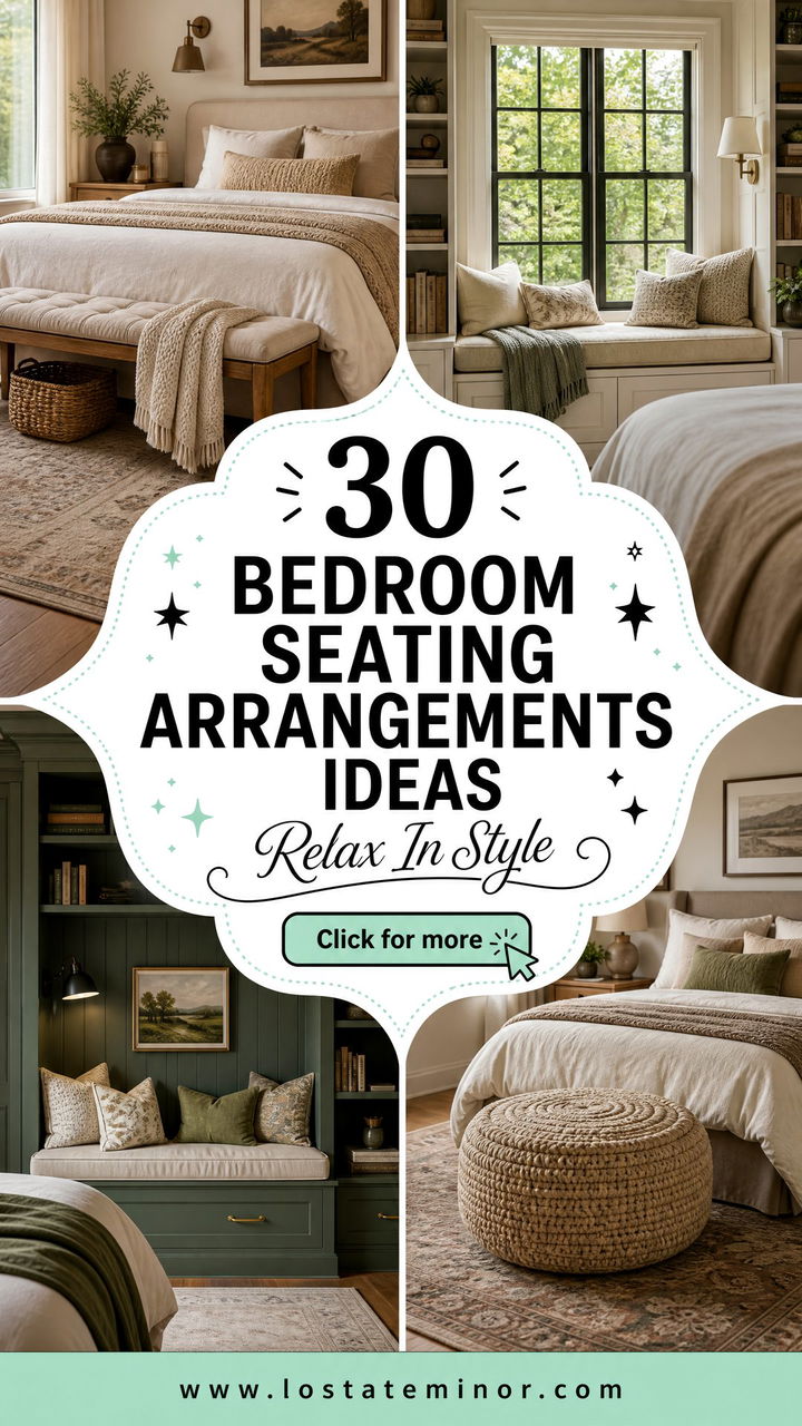 30 Cozy Bedroom Seating Arrangements Ideas for Your Home - 30 Cozy Bedroom Seating Arrangements Ideas for Your Home