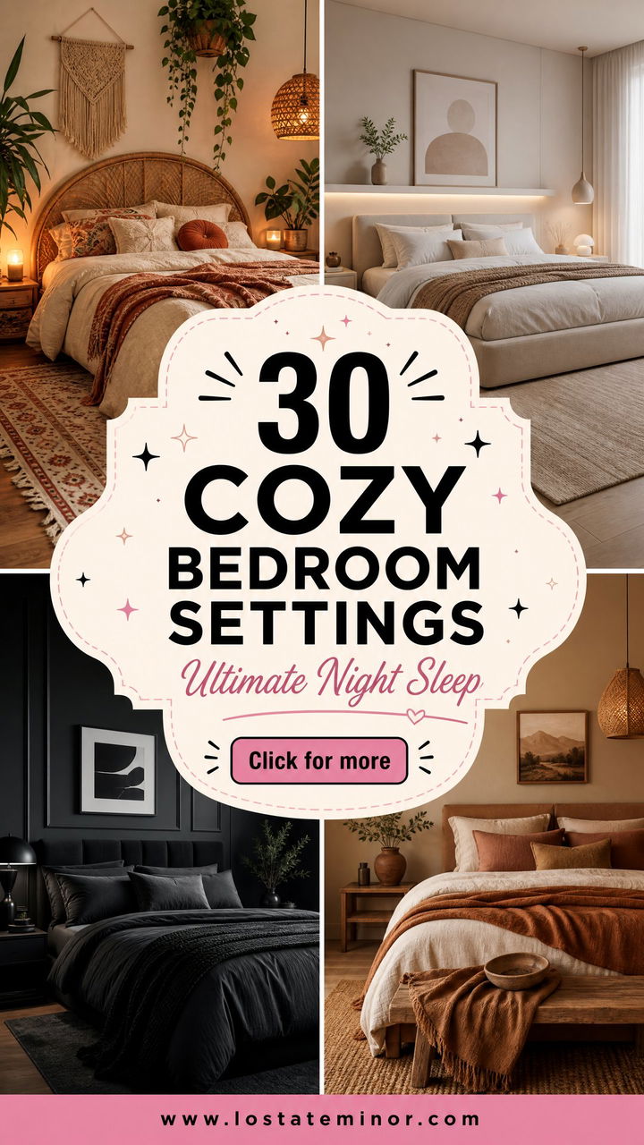 30 Cozy Bedroom Settings for the Ultimate Nights Sleep - 30 Cozy Bedroom Settings for the Ultimate Night’s Sleep