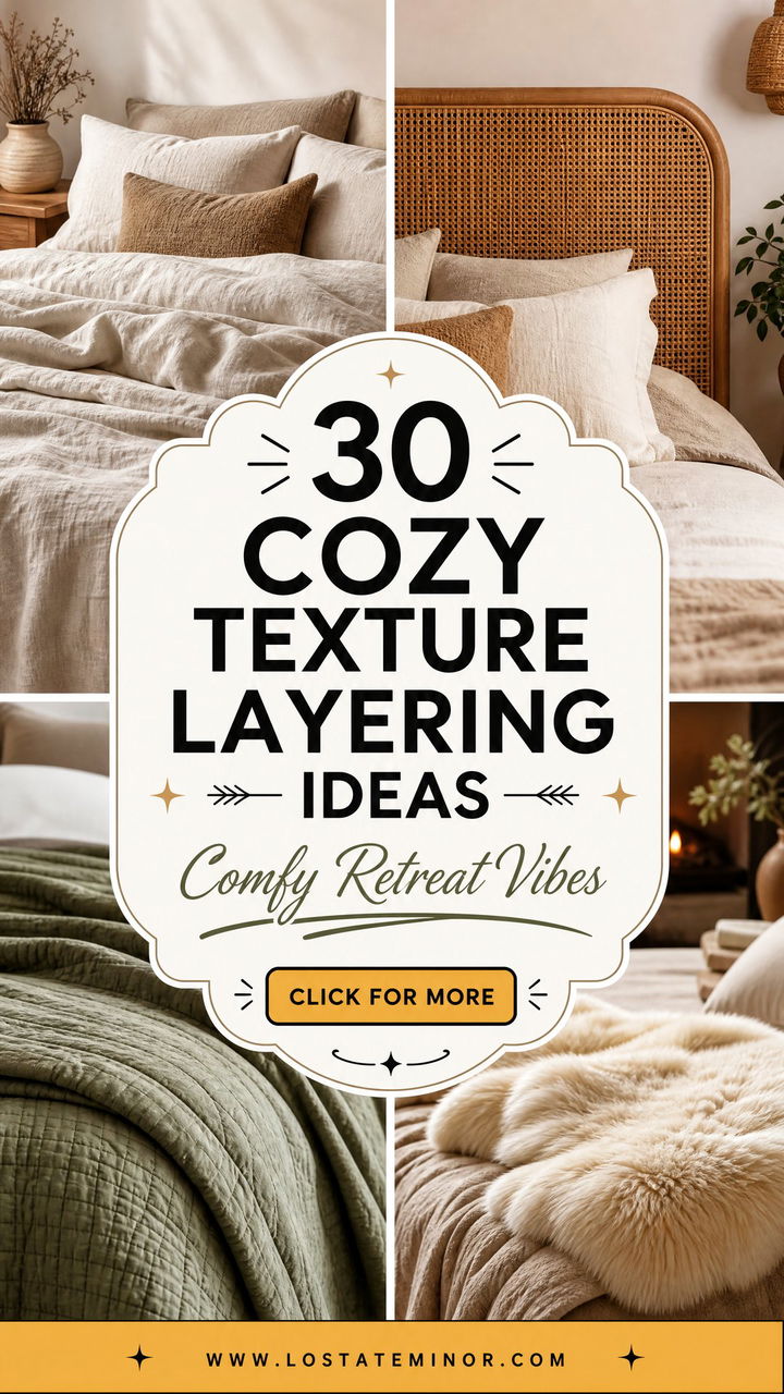 30 Cozy Bedroom Texture Layering Ideas for a Comfy Retreat - 30 Cozy Bedroom Texture Layering Ideas for a Comfy Retreat