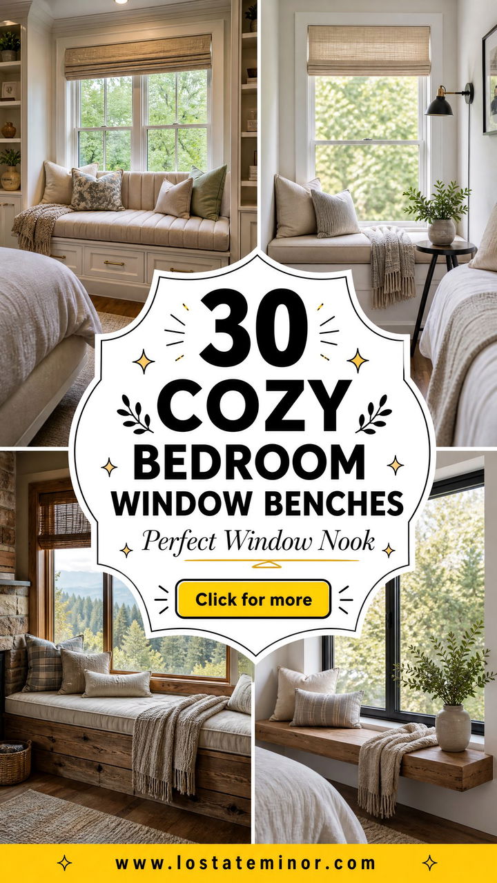 30 Cozy Bedroom Window Benches for a Perfect Nook - 30 Cozy Bedroom Window Benches for a Perfect Nook
