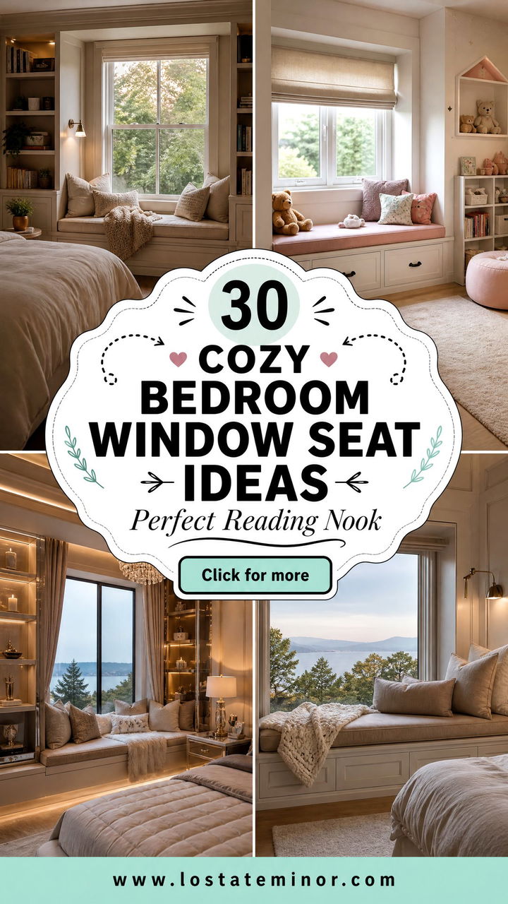 30 Cozy Bedroom Window Seat Ideas for the Perfect Reading Nook - 30 Cozy Bedroom Window Seat Ideas for the Perfect Reading Nook