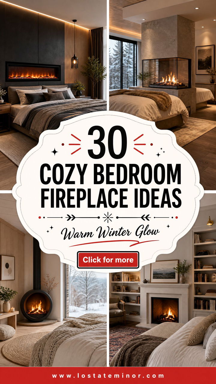 30 Cozy Bedroom With Fireplace Ideas for Warm Winter Nights - 30 Cozy Bedroom With Fireplace Ideas for Warm Winter Nights