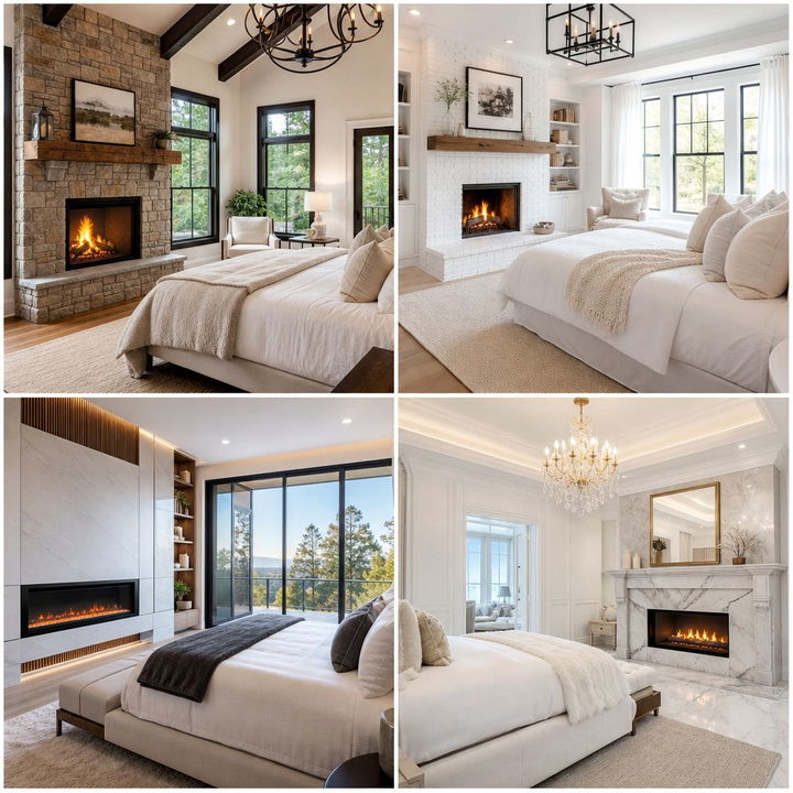 30 Cozy Bedroom With Fireplace Ideas for Warm Winter Nights